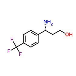 (3R)-3-Amino-3-[4-(trifluoromethyl)phenyl]-1-propanol Structure