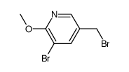 3-bromo-5-bromomethyl-2-methoxy-pyridine Structure