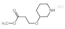 Methyl 3-(3-piperidinyloxy)propanoate hydrochloride Structure