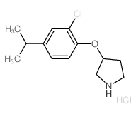 3-(2-Chloro-4-isopropylphenoxy)pyrrolidine hydrochloride结构式