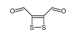1,2-Dithiete-3,4-dicarboxaldehyde (9CI)结构式