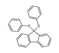 fluoren-9-one-diphenyldithioacetal Structure