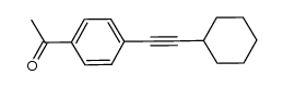 (p-acetylphenyl)cyclohexylacetylene Structure