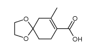 7-methyl-1,4-dioxaspiro[4.5]dec-7-ene-8-carboxylic acid Structure