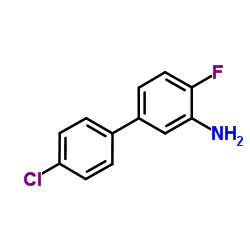 [1,1'-Biphenyl]-3-amine, 4'-chloro-4-fluoro-结构式