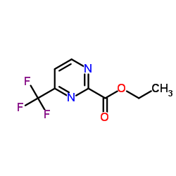 Ethyl 4-(trifluoromethyl)-2-pyrimidinecarboxylate结构式