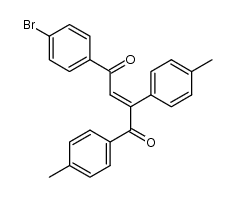 4-p-Bromophenyl-1,2-di-p-tolylbut-2-ene-1,4-dione结构式