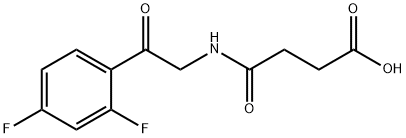 3-{[2-(2,4-二氟苯基)-2-氧乙基]氨基甲酰基}丙酸图片