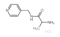 2-Amino-N-(4-pyridinylmethyl)propanamide hydrochloride Structure