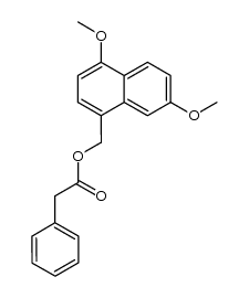 4,7-dimethoxy-1-naphthylmethyl phenylacetate结构式