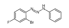 1-(2-bromo-4-fluorophenyl)-3-phenyltriaz-1-ene Structure