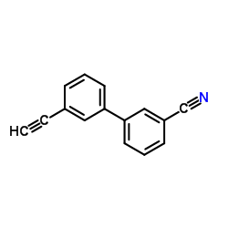 3'-Ethynyl-3-biphenylcarbonitrile结构式