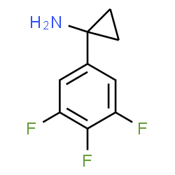 1-(3,4,5-trifluorophenyl)cyclopropan-1-amine hydrochloride Structure