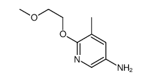 6-(2-methoxyethoxy)-5-methylpyridin-3-amine结构式