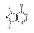 3-bromo-7-chloro-1-methylpyrazolo[4,3-d]pyrimidine Structure