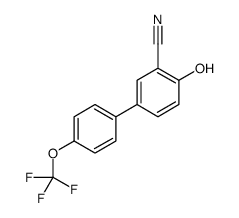 2-hydroxy-5-[4-(trifluoromethoxy)phenyl]benzonitrile Structure