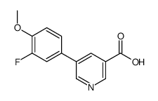 5-(3-fluoro-4-methoxyphenyl)pyridine-3-carboxylic acid结构式