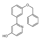 2-(3-phenylmethoxyphenyl)-1H-pyridin-4-one Structure
