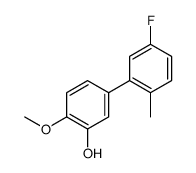 5-(5-fluoro-2-methylphenyl)-2-methoxyphenol结构式