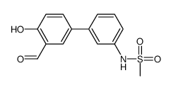 N-[3-(3-formyl-4-hydroxyphenyl)phenyl]methanesulfonamide结构式