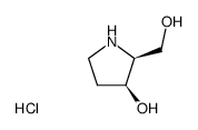 cis-2-hydroxymethyl-3-hydroxypyrrolidine hydrochloride Structure