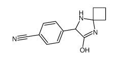 4-(7-Oxo-5,8-diazaspiro[3.4]oct-6-yl)benzonitrile structure