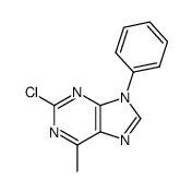 2-chloro-6-methyl-9-phenyl-9H-purine结构式