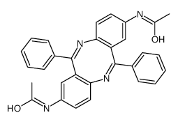 N-[(6Z,12Z)-2-acetamido-6,12-diphenylbenzo[c][1,5]benzodiazocin-8-yl]acetamide结构式