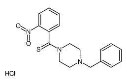 (4-benzylpiperazin-1-yl)-(2-nitrophenyl)methanethione,hydrochloride结构式