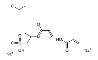 disodium,2-methyl-2-(prop-2-enoylamino)propane-1-sulfonate,propan-2-olate,prop-2-enoic acid Structure
