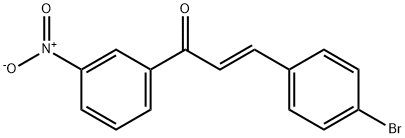 (2E)-3-(4-溴苯基)-1-(3-硝基苯基)丙-2-烯-1-酮结构式