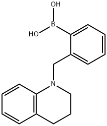 (2-((3,4-dihydroquinolin-1(2H)-yl)methyl)phenyl)boronic acid structure