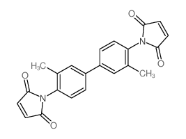 1H-Pyrrole-2,5-dione,1,1'-(3'-methylene[1,1'-biphenyl]-4,4'-diyl)bis-结构式