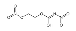 N-Nitro-2-hydroxyethyl-carbamic acid nitrate结构式