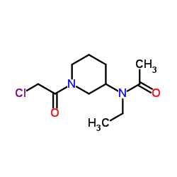 N-[1-(Chloroacetyl)-3-piperidinyl]-N-ethylacetamide Structure