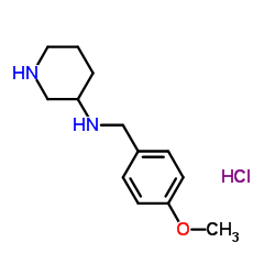 (4-Methoxy-benzyl)-piperidin-3-yl-amine hydrochloride structure