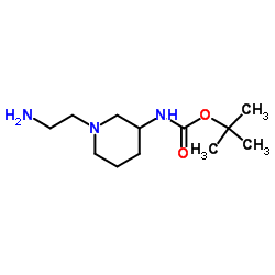 2-Methyl-2-propanyl [1-(2-aminoethyl)-3-piperidinyl]carbamate picture