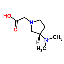 [(3S)-3-(Dimethylamino)-1-pyrrolidinyl]acetic acid Structure