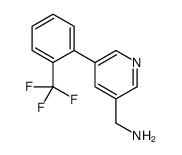 [5-[2-(trifluoromethyl)phenyl]pyridin-3-yl]methanamine Structure
