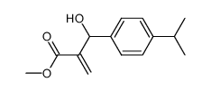 2-[Hydroxy-(4-isopropyl-phenyl)-methyl]-acrylic acid methyl ester结构式