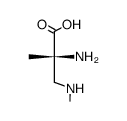 D-Alanine, 2-methyl-3-(methylamino)- (9CI)结构式