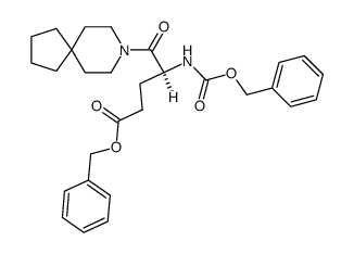benzyl 4-(((benzyloxy)carbonyl)amino)-5-oxo-5-(8-azaspiro[4.5]decan-8-yl)pentanoate Structure