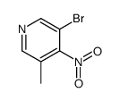 3-bromo-5-methyl-4-nitropyridine Structure