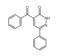 4-benzoyl-6-phenylpyridazine-3(2H)-one结构式