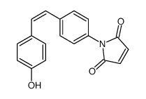 1-[4-[2-(4-hydroxyphenyl)ethenyl]phenyl]pyrrole-2,5-dione Structure