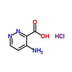 4-Amino-3-pyridazinecarboxylic acid hydrochloride (1:1)结构式