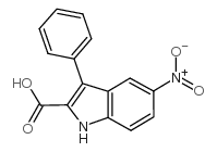 5-nitro-3-phenyl-1h-indole-2-carboxylic acid Structure