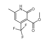 methyl 6-methyl-2-oxo-4-(trifluoromethyl)-1,2-dihydropyridine-3-carboxylate Structure