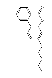 3-pentyl-9-methyl-6H-benzo[c]chromen-6-one结构式