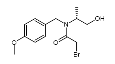 (R)-2-bromo-N-(1-hydroxypropan-2-yl)-N-(4-methoxybenzyl)acetamide Structure